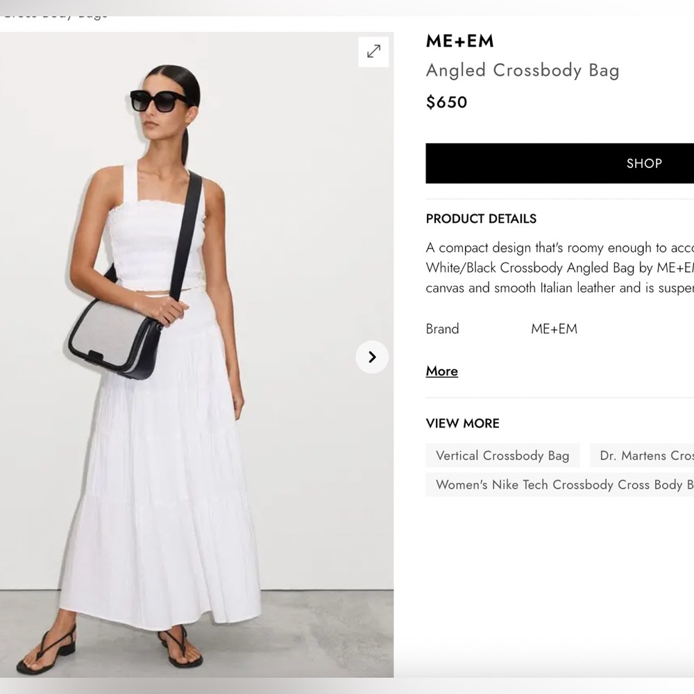 ME+EM Angled Crossbody Bag